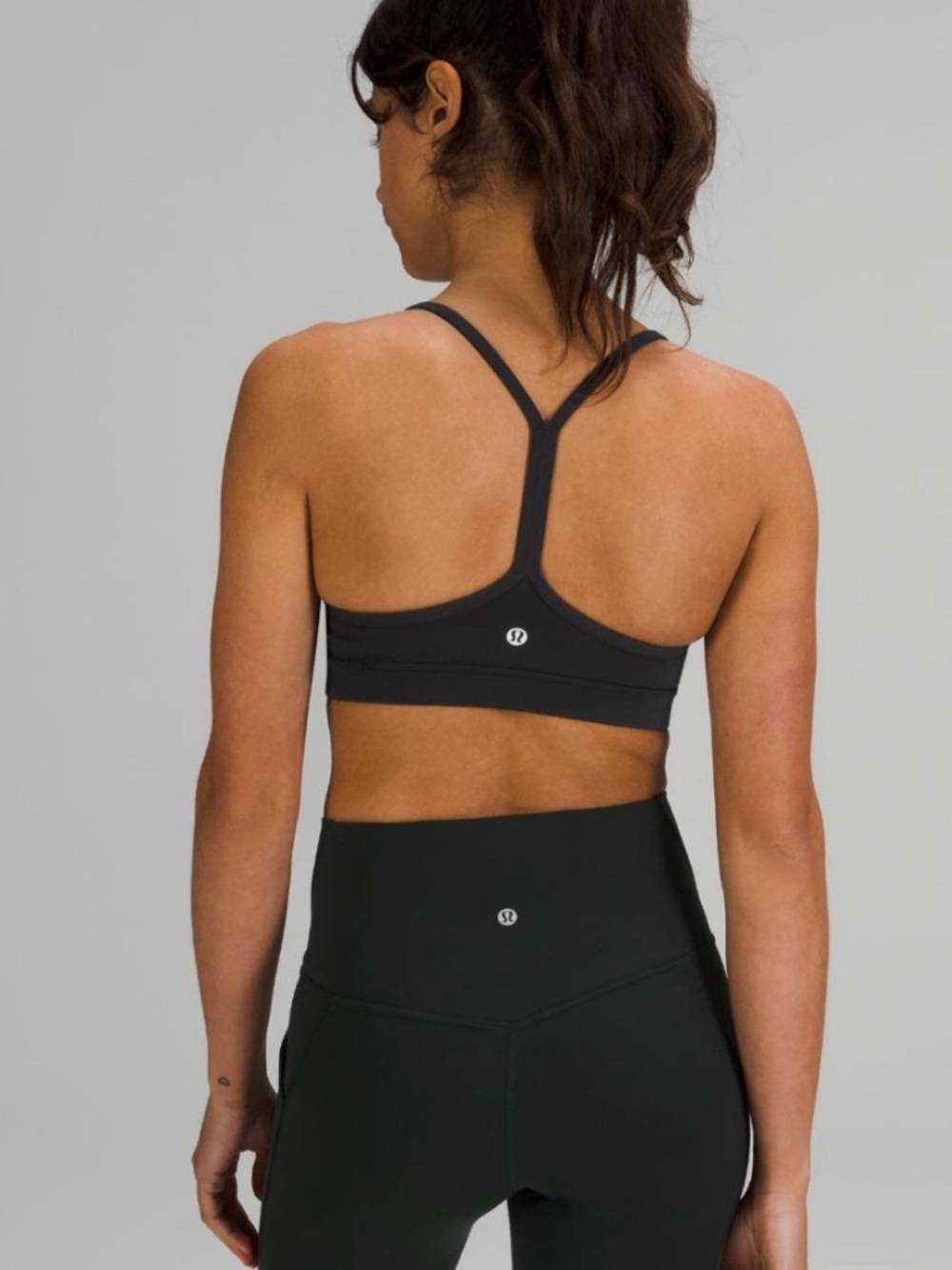 Lululemon | Flow Y Sports Bra Light Support A-C Cup Black - Picture 2 of 6
